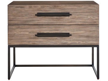 Boulder Metal Base Nightstand